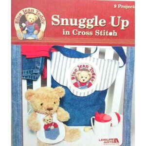 Cross Stitch Leisure Arts Blue Jean Teddy Snuggle Up 9 Patterns For Baby #3763
